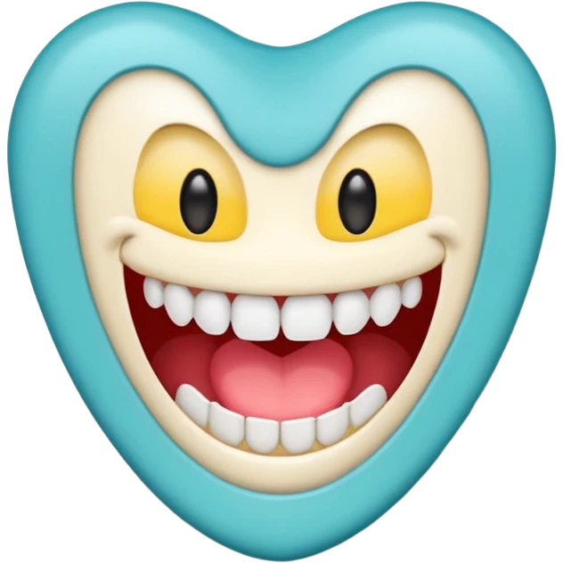 cartoon sticker of a gritting teeth emoji, colorful and cheerful, no text, suitable for WhatsApp and Instagram emoji