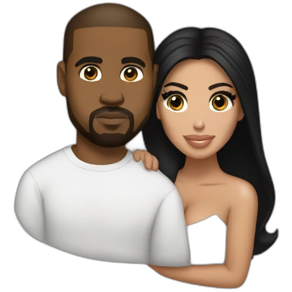 kim kardashian holding kanye west emoji