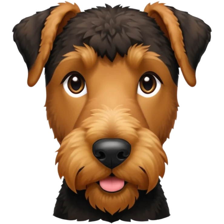 Airedale Terrier dog, Skin Health emoji