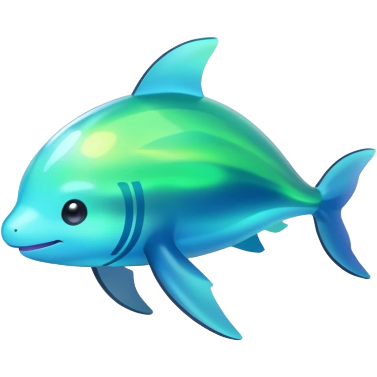 Shiny Glowing Bioluminescent Translucent Luminescent ET-Amaura-Aurora-Gible-Purloin-Pokémon (full body) emoji