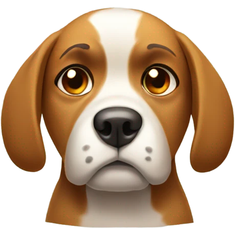 Dog sad emoji