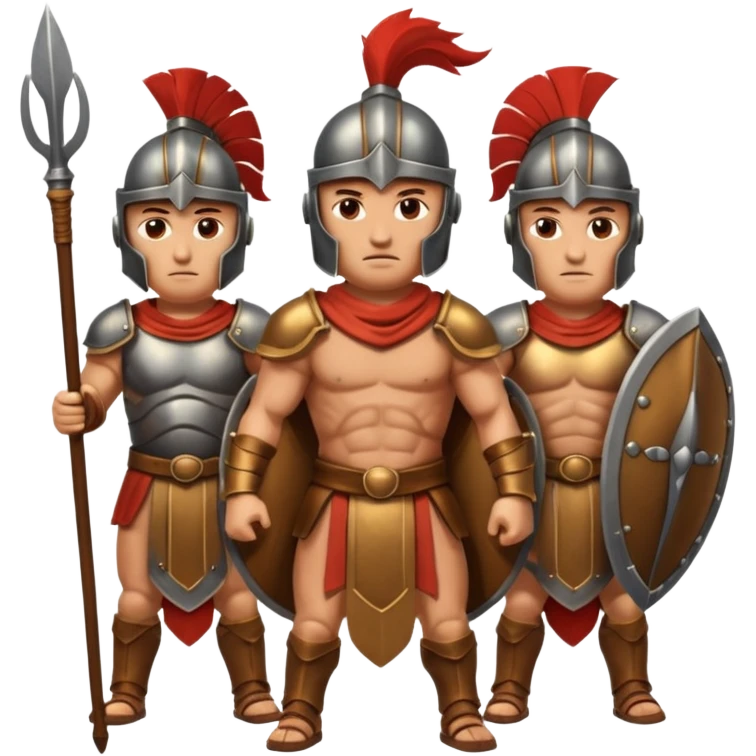 group of ancient trojan warriors emoji