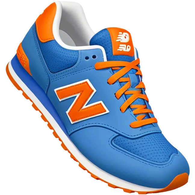 New balance blue orange shoe emoji