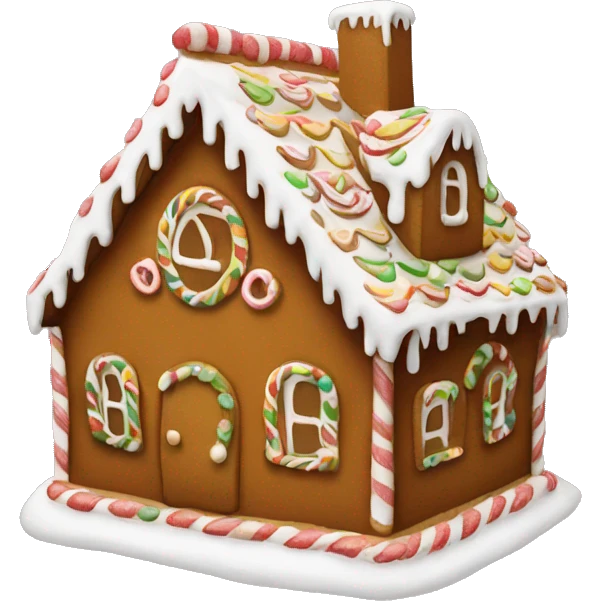 gingerbread house emoji