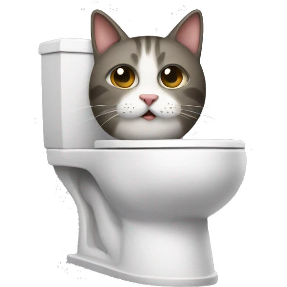 toilet cat emoji