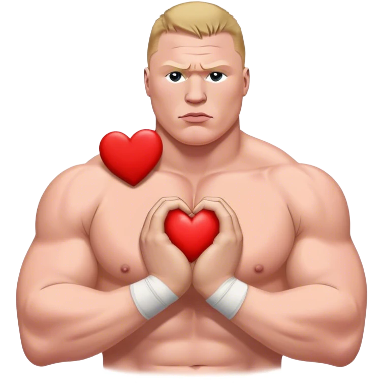 BROCK LESNAR Shows Heart emoji