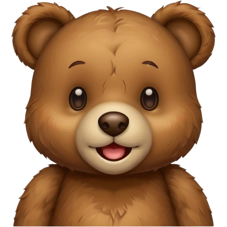 Happy teddy bear emoji
