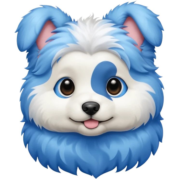 puppy dog blue emoji