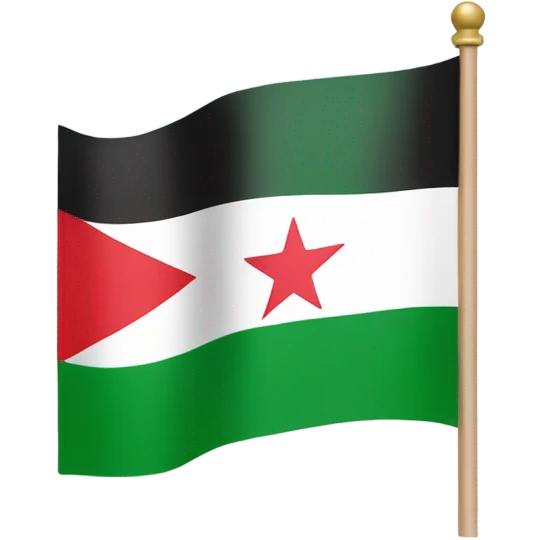 The green flag of syria emoji