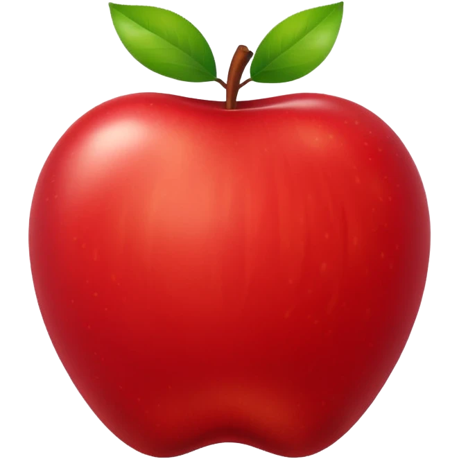 A for apple  emoji
