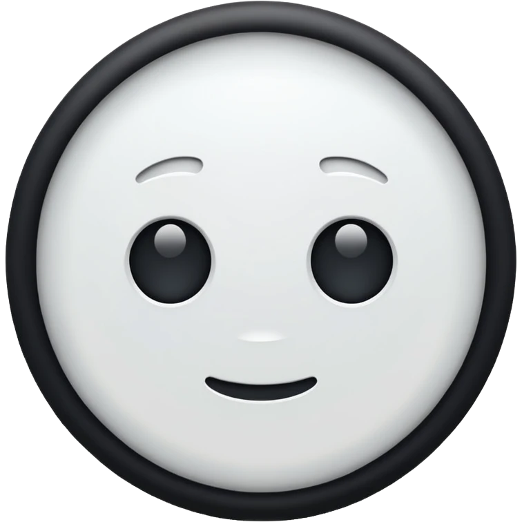 White circle emoji