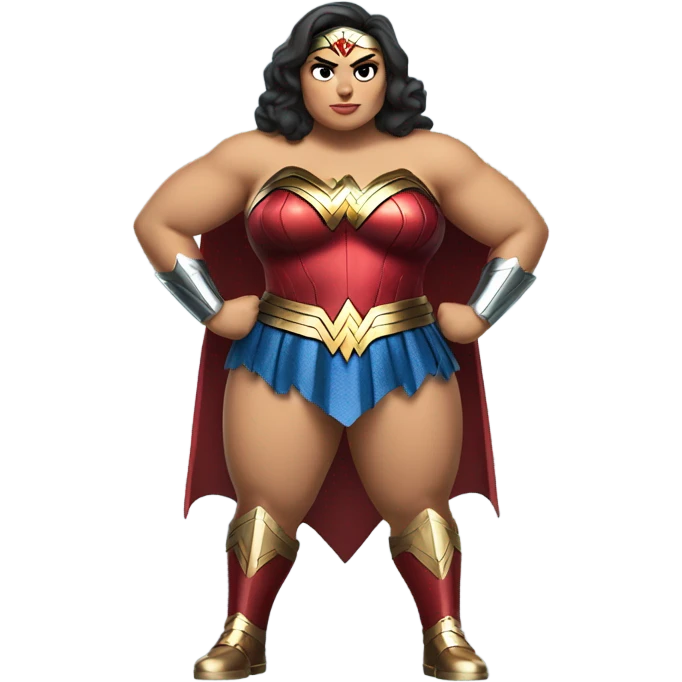 Fat Wonder Woman emoji