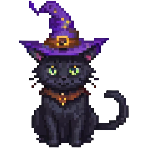 Witch cat emoji
