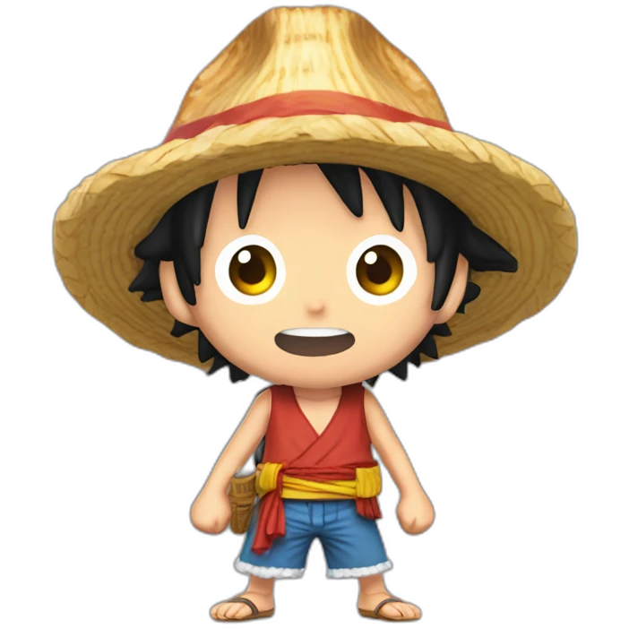 luffy avec un morceau de viande emoji