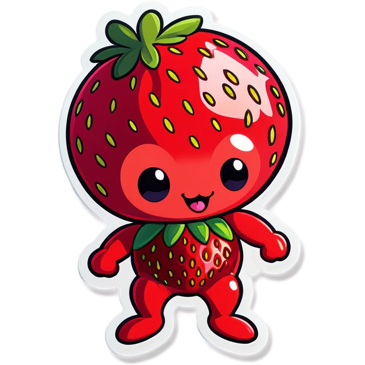 cute strawberry creature  emoji
