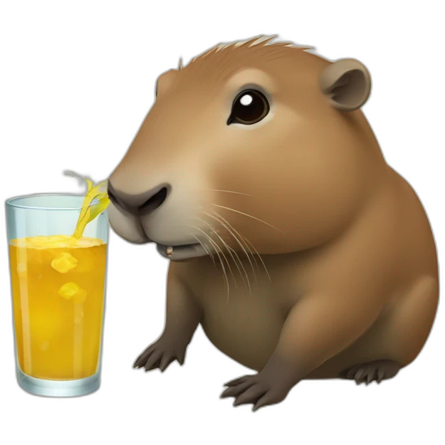 capybara drinking chimarrão emoji