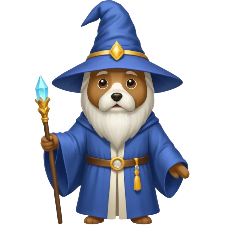 Dog wizard emoji