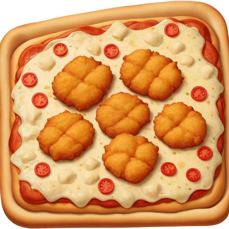 Chicken nugget pizza pizza emoji