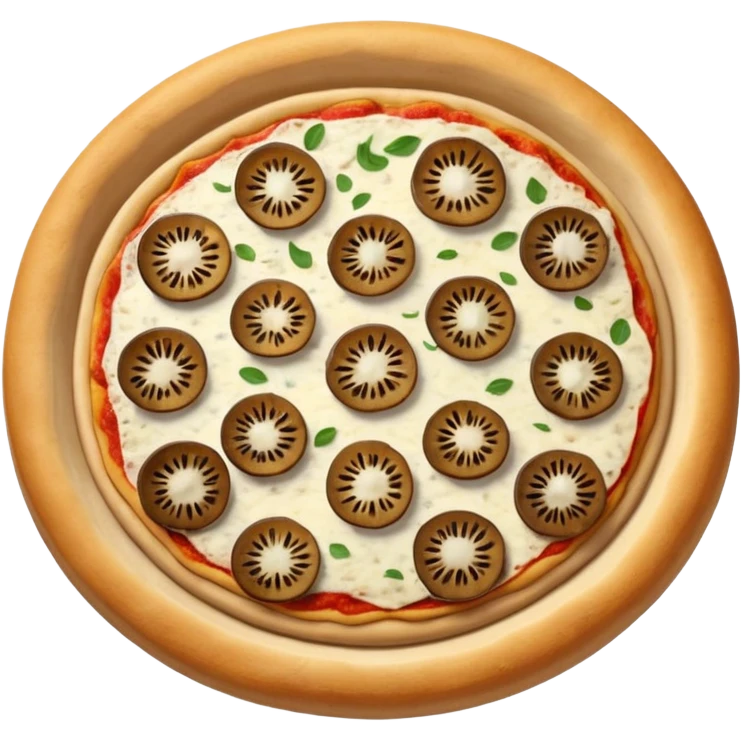 Mushroom pizza emoji
