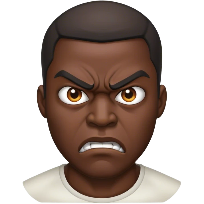 angry black man emoji