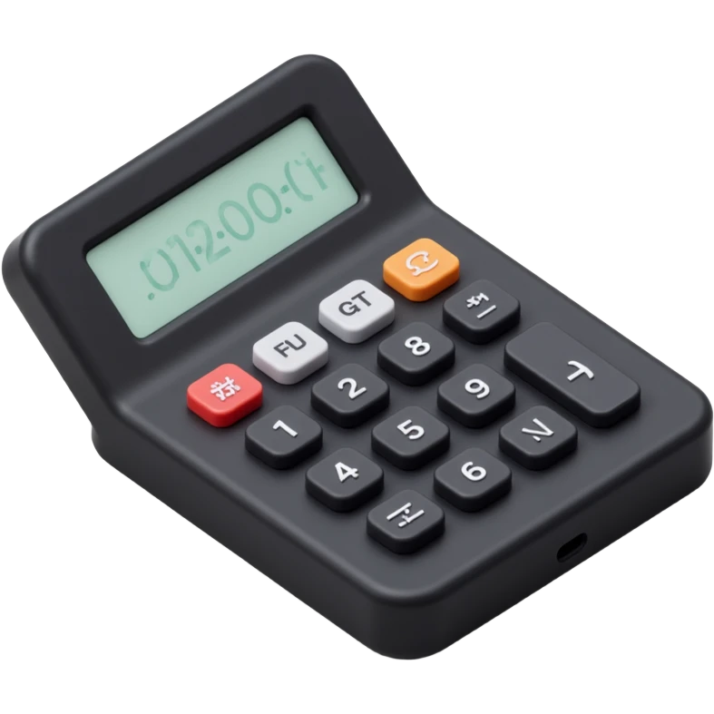 black calculator emoji