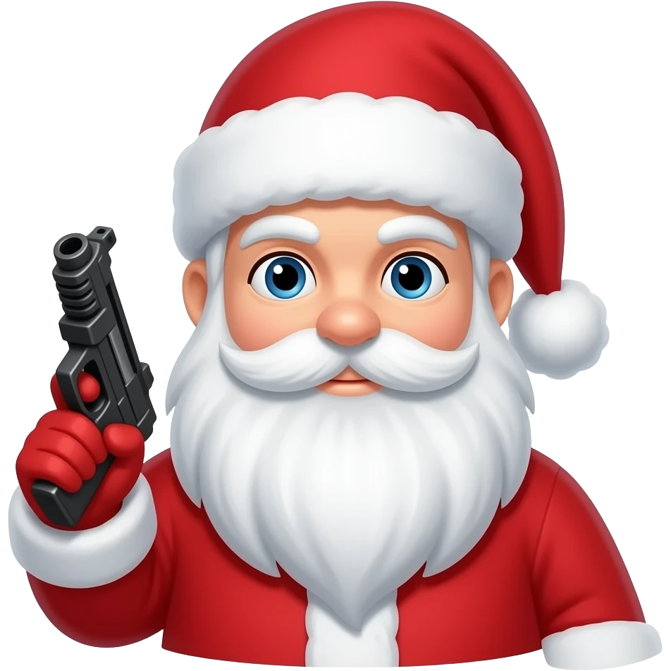 santa with an rpg emoji