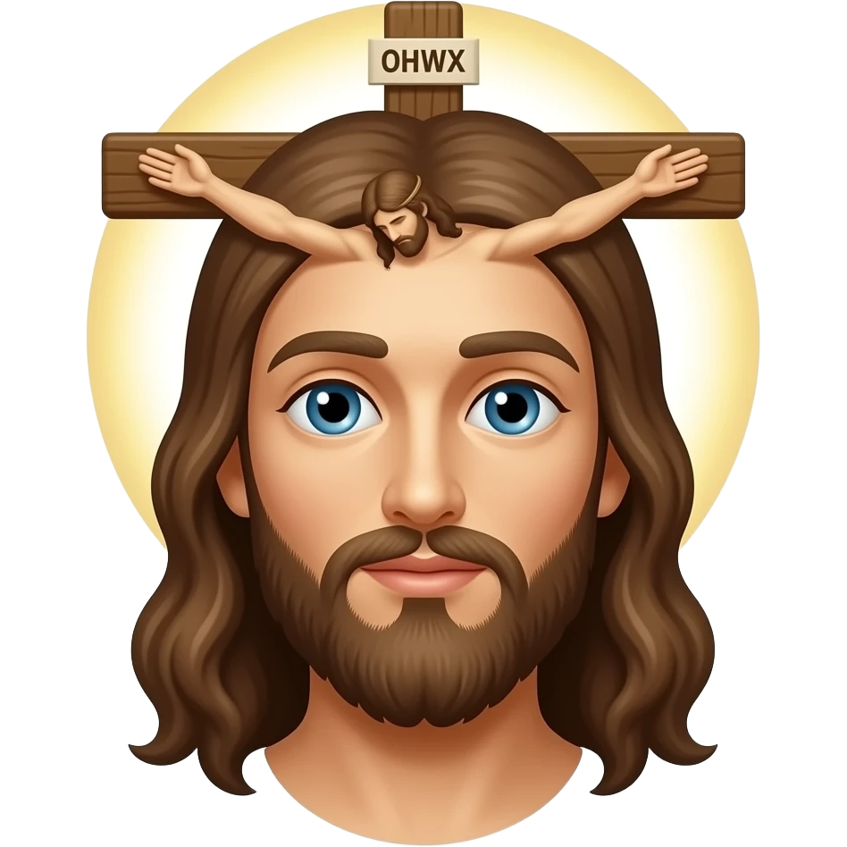 Jesus Christ crucified emoji