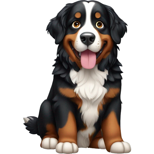Bernese mountain dog emoji