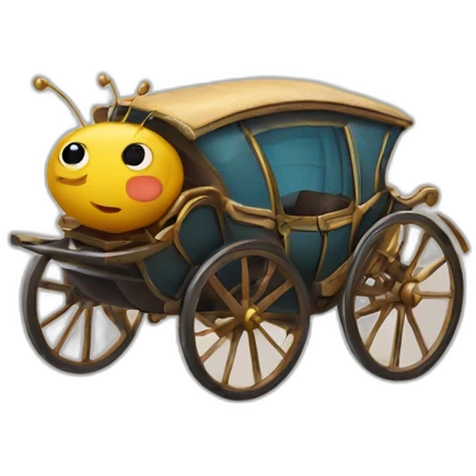 Bug in a carriage emoji