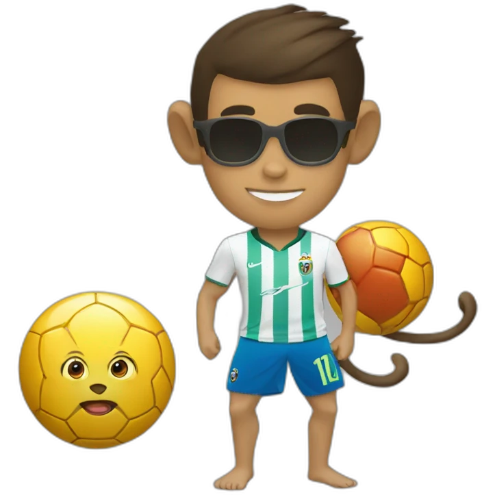 Monkey and cristiano ronaldo emoji