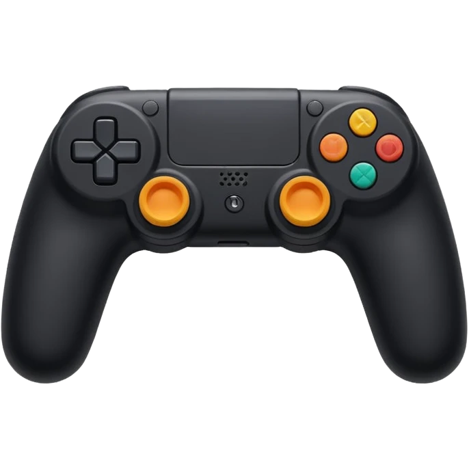 A black play station handle  emoji
