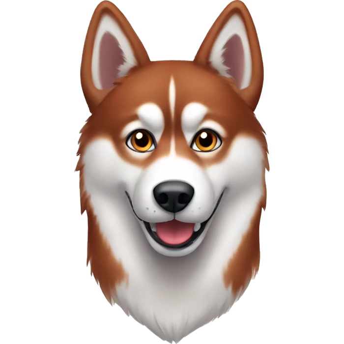 Red husky emoji