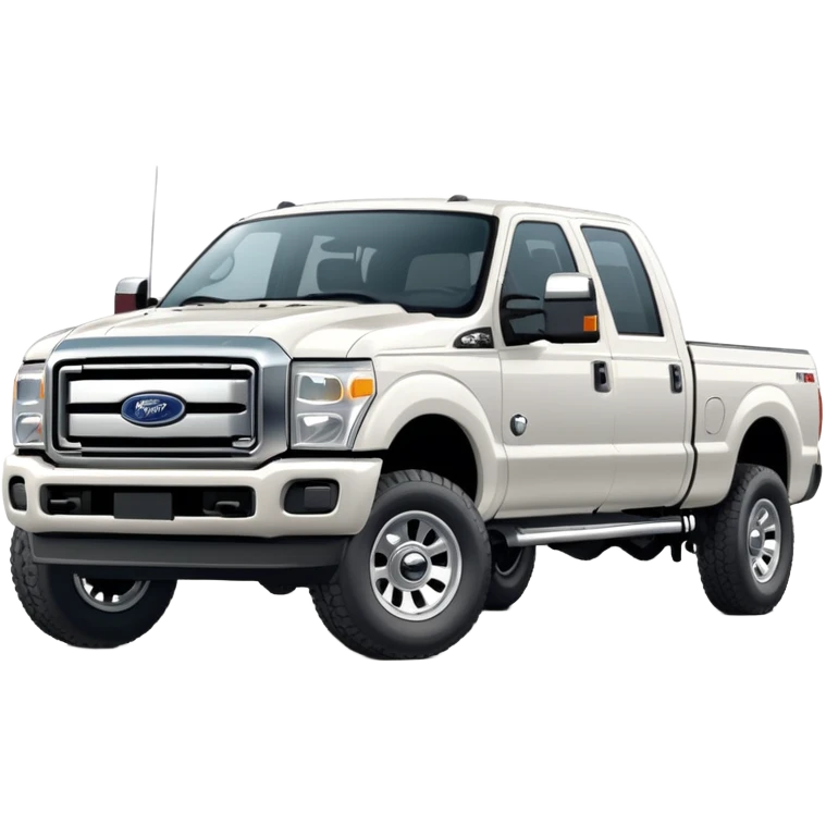 White Ford F250 Crew Cab emoji