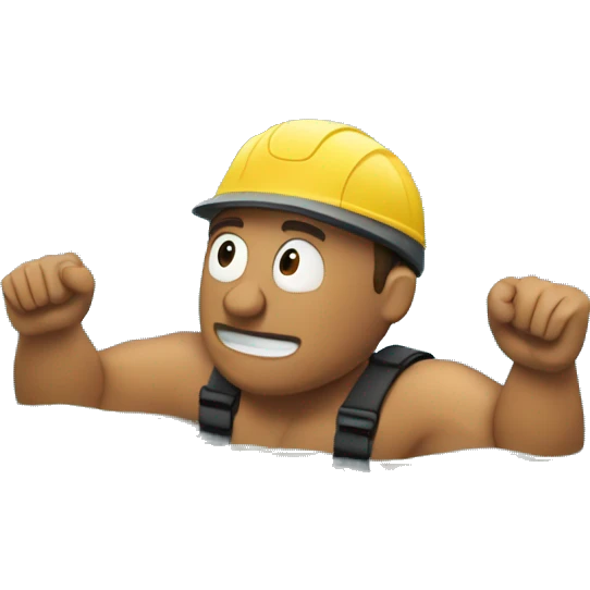 Work man swimming in a lake emoji