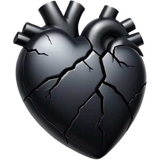 Black broken heart  emoji