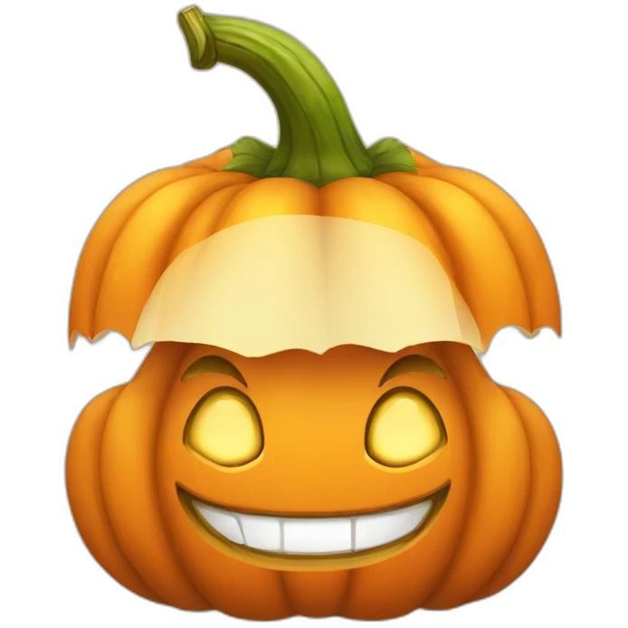 cute smiling pumpkin emoji