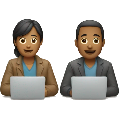 Dos personas discutiendo  emoji