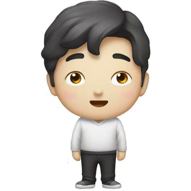 책상에서 공부하는 학생 emoji