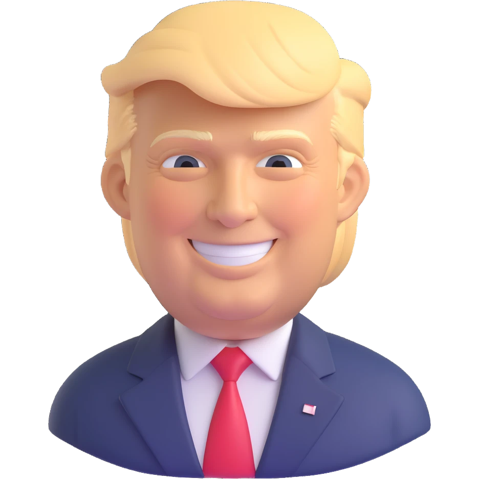 happy president trump emoji
