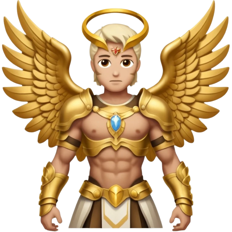 Arcangel san miguel, pisando un demonio emoji