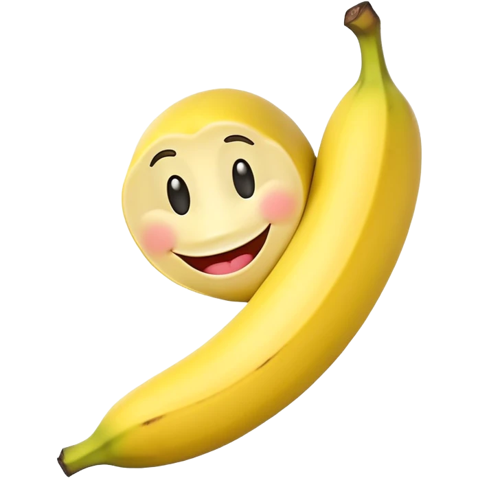 Funny banana emoji