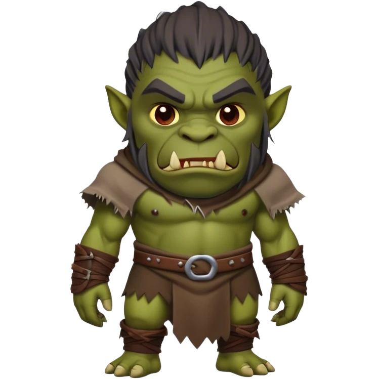 dnd orc wearing cloth emoji