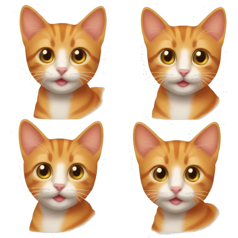 Orange tabby kitten emoji