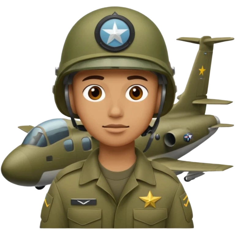 army   PLANE helmet  emoji