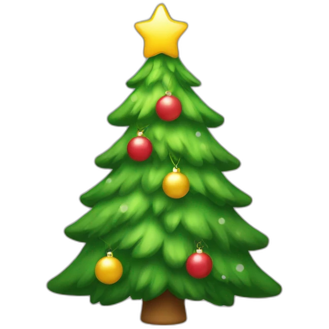 christmas tree kawaii emoji