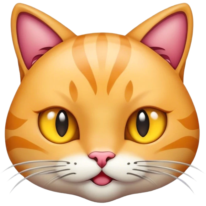 beautiful lovely horrible like a cat emoji