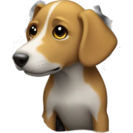 dog dives into a hole  emoji
