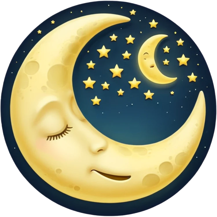 sleeping moon emoji