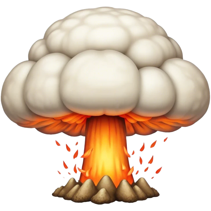 Atomic bomb explosionBig scary atomic bomb mushroom cloud emoji