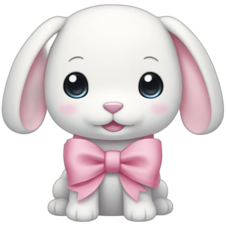 cinnamoroll with pink bow emoji